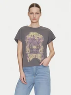 Koszulki i topy damskie - Noisy May T-Shirt Gaby 27033385 Szary Regular Fit - miniaturka - grafika 1