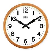 Zegary - MPM Quality Czytelny drewniany zegar ścienny E07.3661.5000 Czytelny drewniany zegar ścienny E07.3661.5000 - miniaturka - grafika 1