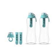 Butelki filtrujące - 2x Butelka 0,5l 2x Filtr Węglowy Zakrętka - miniaturka - grafika 1