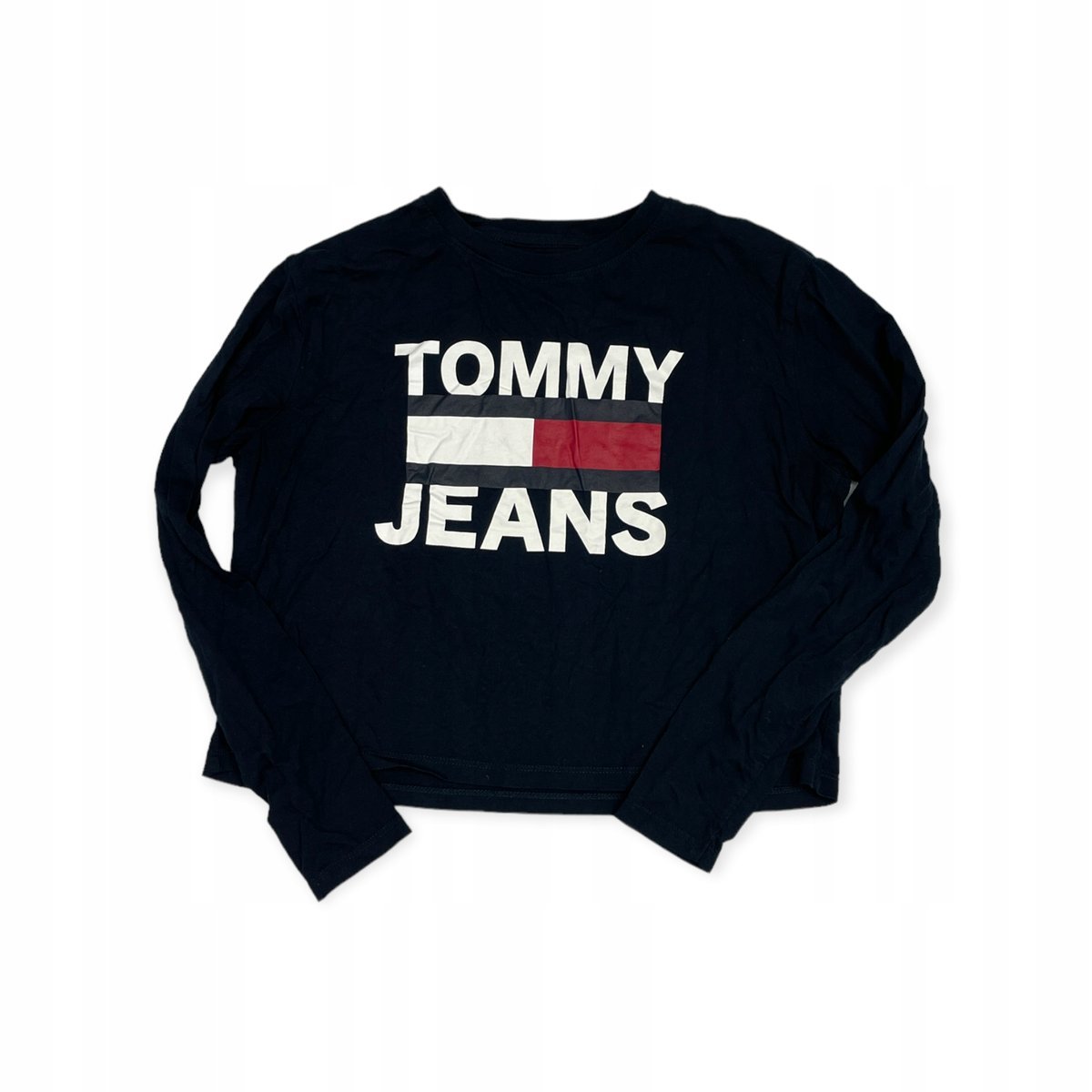 Krótka bluzka damska długi rękaw TOMMY HILFIGER XS