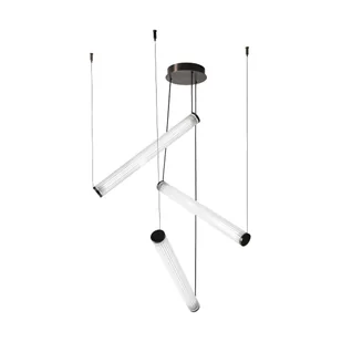 Lampa zwisająca Como 1238 Zuma LED 64W 2700-6500K tubki przezroczysty tytanowy - Lampy sufitowe Lampa zwisająca Como 1238 Zuma LED 64W 2700-6500K tubki przezroczysty tytanowy - Lampy sufitowe - miniaturka - grafika 2