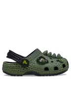 Buty dla chłopców - Crocs Klapki Classic IAM Scary Dino Clog T 211372 Czarny - miniaturka - grafika 1