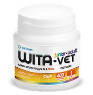 Suplementy i witaminy dla psów - Eurowet WITA-VET JUNIOR+ADULT Ca/P 1,3 1g 400tab 51989-uniw - miniaturka - grafika 1