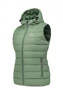 Kurtki i kamizelki sportowe damskie - Kamizelka puchowa damska Alpinus Monza miętowy - miniaturka - grafika 1