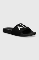 Klapki i japonki męskie - Armani Exchange klapki męskie kolor czarny XUP001 XV820 S277 - miniaturka - grafika 1