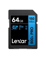 Karty pamięci - Lexar SDXC 800x Sdhc/SDXC 64GB odczytu do 120 MB/s Blue LSD0800P064G-BNNNG - miniaturka - grafika 1
