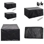 Pokrowce na meble ogrodowe - vidaXL Pokrowce na meble ogrodowe 2 szt. 8 oczek 180x140 cm - Pokrowiec na meble ogrodowe - Pokrowiec ochronny na meble ogrodowe - Plandeka na meble ogrodowe - Maska na meble ogrodowe - miniaturka - grafika 1