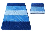 Dywany - Zestaw niebieskich dywaników do łazienki C4-W07 - miniaturka - grafika 1