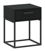 Szafki nocne - Szafka Nocna Cadro 3 Czarna - miniaturka - grafika 1