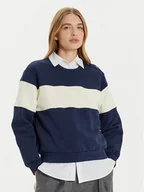Bluzy damskie - Gant Bluza Color Blocked 4201254 Granatowy Loose Fit - miniaturka - grafika 1