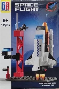 KLOCKI UKŁADANKA STATEK KOSMICZNY SPACE PLANE WITH LAUNCHING PAD 105elem - Układanki dla dzieci - miniaturka - grafika 1