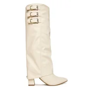 Kozaki damskie - Kozaki Guess FLFGAR ELE11 Écru - miniaturka - grafika 1