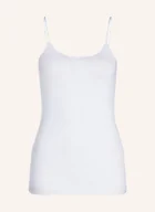 Koszulki i topy damskie - Hanro Top Cotton Seamless weiss - miniaturka - grafika 1
