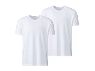 Koszulki męskie - MEXX Komplet 2 podkoszulek męskich Regular Fit (M, Biały, Dekolt okrągły) - grafika 1