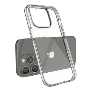 Spring Case etui iPhone 14 Pro silikonowy pokrowiec z ramką jasnoróżowe - Etui i futerały do telefonów - miniaturka - grafika 3