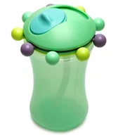 Kubki dla dzieci - Melii Baby Sensoryczny bidon ze słomką 340ml Green - miniaturka - grafika 1