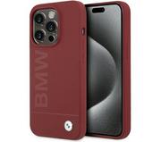 Etui i futerały do telefonów - BMW BMHMP15LSLBLRE iPhone 15 Pro 6.1" czerwony/red hardcase Silicone Big Logo MagSafe - miniaturka - grafika 1