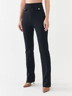 Spodnie damskie - Boss Spodnie materiałowe Tubeka 50500030 Czarny Slim Fit - miniaturka - grafika 1