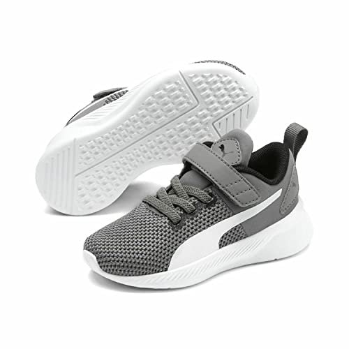 PUMA Sneakersy dziecięce Flyer Runner V Inf Sneaker, Szary Charcoal Gray Puma White Puma Black Blue Turquoise 03, 23 EU