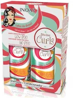 Zestawy kosmetyków damskich - Inoar INOAR Divine Curls szampon + odżywka do włosów kręconych 2x250ml 10702 - miniaturka - grafika 1