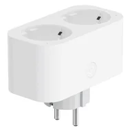 Systemy inteligentnych domów - WOOX R6153 Inteligentne smart gniazdko podwójne - miniaturka - grafika 1