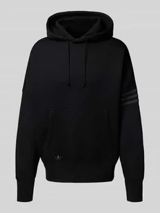 Bluza z kapturem, obniżonymi ramionami i kieszenią kangurką - Bluzy męskie - miniaturka - grafika 1