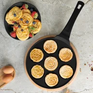 Patelnie - Patelnia do naleśników 26cm Pancakes wzór zwierzęta BerlingerHaus BH-7799 Matte Black Collection - miniaturka - grafika 1