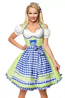 Sukienki - Dirndl zestaw do stroju ludowego, sukienka ludowa, wzór w kratk?, zielony, czerwony, XS-3XL, Zielony/niebieski/bia?y, M - miniaturka - grafika 1