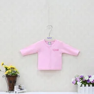 Bluzki dla niemowląt - Slowmoose Małe i 100% bawełniane koszule -bluzka z długim rękawem Różowy Newborn - miniaturka - grafika 1