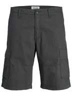 Spodnie męskie - Jack & Jones Bermudy w kolorze antracytowym - miniaturka - grafika 1