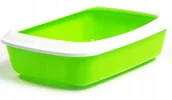 Kuwety dla kotów - Savic kuweta z niskim rantem Jasnozielono-biała - miniaturka - grafika 1