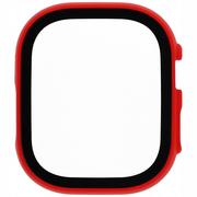 Akcesoria do smartwatchy - Bizon Etui Case+Glass do Apple Watch Ultra 49mm, czerwone - miniaturka - grafika 1