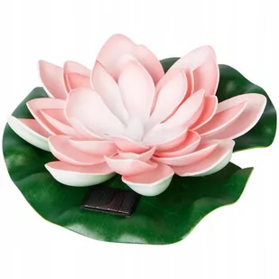 SOLARNA LAMPA LED Lilia Wodna Z Panelem Słonecznym SOLARNA LAMPA RÓŻOWA - Lampy ogrodowe - miniaturka - grafika 1