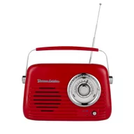 Radioodtwarzacze - Retro Radio Chrom Z Głośnikiem Bluetooth Vintage Cuisine - Czerwone - miniaturka - grafika 1