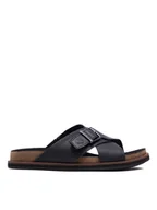 Klapki i japonki męskie - Timberland Klapki Amalfi Vibes Cross Slide TB0A2B65015 Czarny - miniaturka - grafika 1