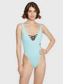 Stroje kąpielowe - Nike Strój kąpielowy Sneakerkini NESSC254 Błękitny - miniaturka - grafika 1