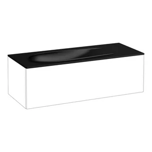 Laufen Ilbagnoalessi Umywalka meblowa 120x50 cm z otworem na baterię czarny mat H8179797161041 - odbiór osobisty: Kraków, Warszawa - Umywalki - miniaturka - grafika 1