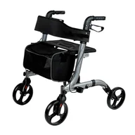 Kule i balkoniki - Chodzik czterokołowy aluminiowy Lizbona Premium - miniaturka - grafika 1