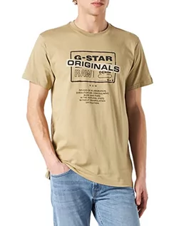 Bluzy męskie - G-STAR RAW Męska bluza z logo Originals, Beżowy (domek na drzewie 336-c941), S - grafika 1