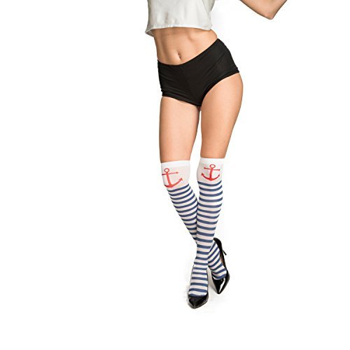 Viving Costumes 204707 pończochy żeglarskie, wielokolorowe, jeden rozmiar