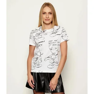 Desigual T-shirt MICKEY SKETCH Desigual x Disney Regular Fit - Koszulki i topy damskie - miniaturka - grafika 1