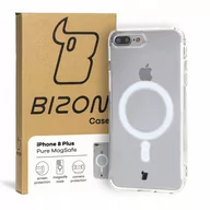 Etui i futerały do telefonów - Bizon Etui Case Pure MagSafe do Apple iPhone 8 Plus przezroczyste - miniaturka - grafika 1