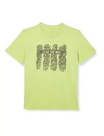 Koszulki męskie - Camel Active T-Shirt Męski, Zielony Lime Green, L - miniaturka - grafika 1