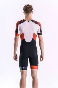 ZEROD Strój triathlonowy RACER TT SUIT red vivacity - Bielizna sportowa męska - miniaturka - grafika 2