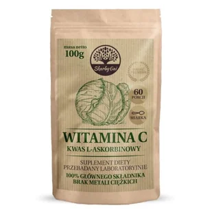 SkarbyGai Witamina C z kapusty kwas L-Askorbinowy 100g - Witaminy i minerały - miniaturka - grafika 1