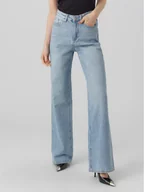 Spodnie damskie - Vero Moda Jeansy Tessa 10283858 Niebieski Wide Leg - miniaturka - grafika 1