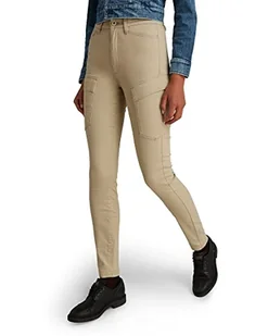 G-STAR RAW Damskie spodnie High G-Shape Cargo Skinny, beżowy (Carton D19011-c105-244), 29W / 32L - Spodnie damskie - miniaturka - grafika 1