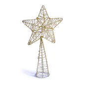 Zabawki kreatywne - Arpex, Szpic choinkowy gwiazda metalowa złota - miniaturka - grafika 1