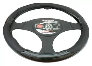 Pokrowiec na Kierownice Nakładka Skóra Karbon - Akcesoria motoryzacyjne - miniaturka - grafika 1