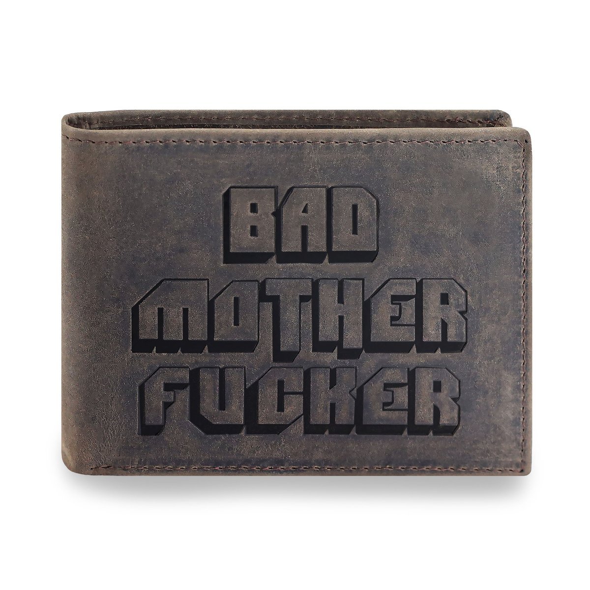 Portfel Męski STEVENS Skórzany SLIM BAD MOTHER FUCKER PULP FICTION